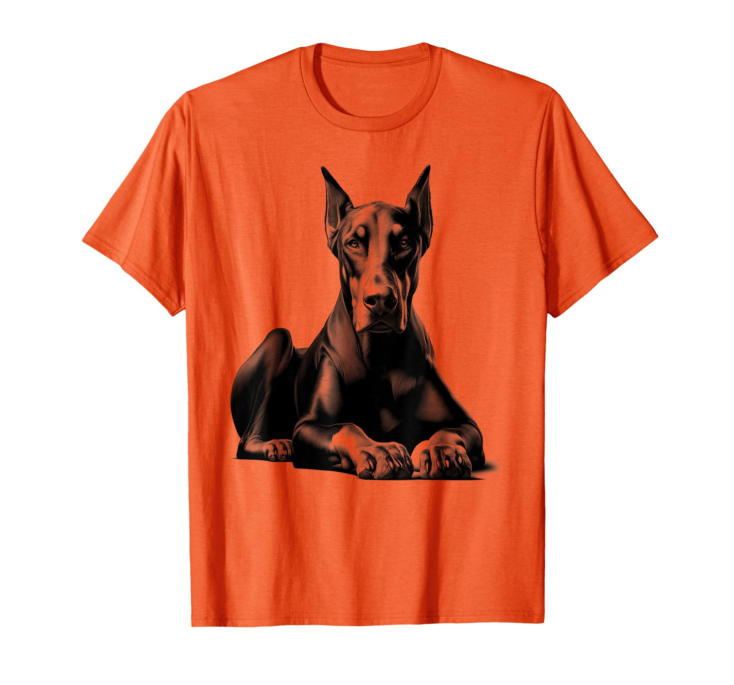Lying Doberman as a Cool Portrait T-Shirt