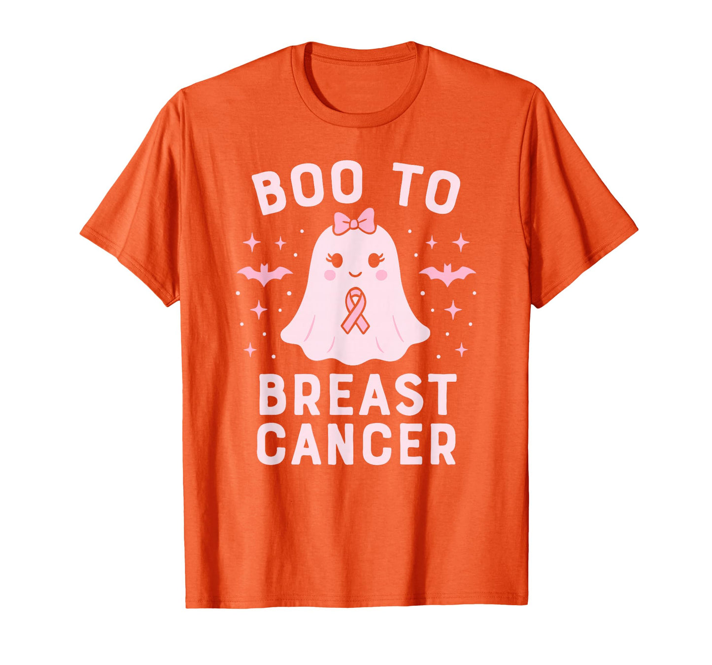 Boo to Breast Cancer Halloween Pink Ghost Awareness T-Shirt