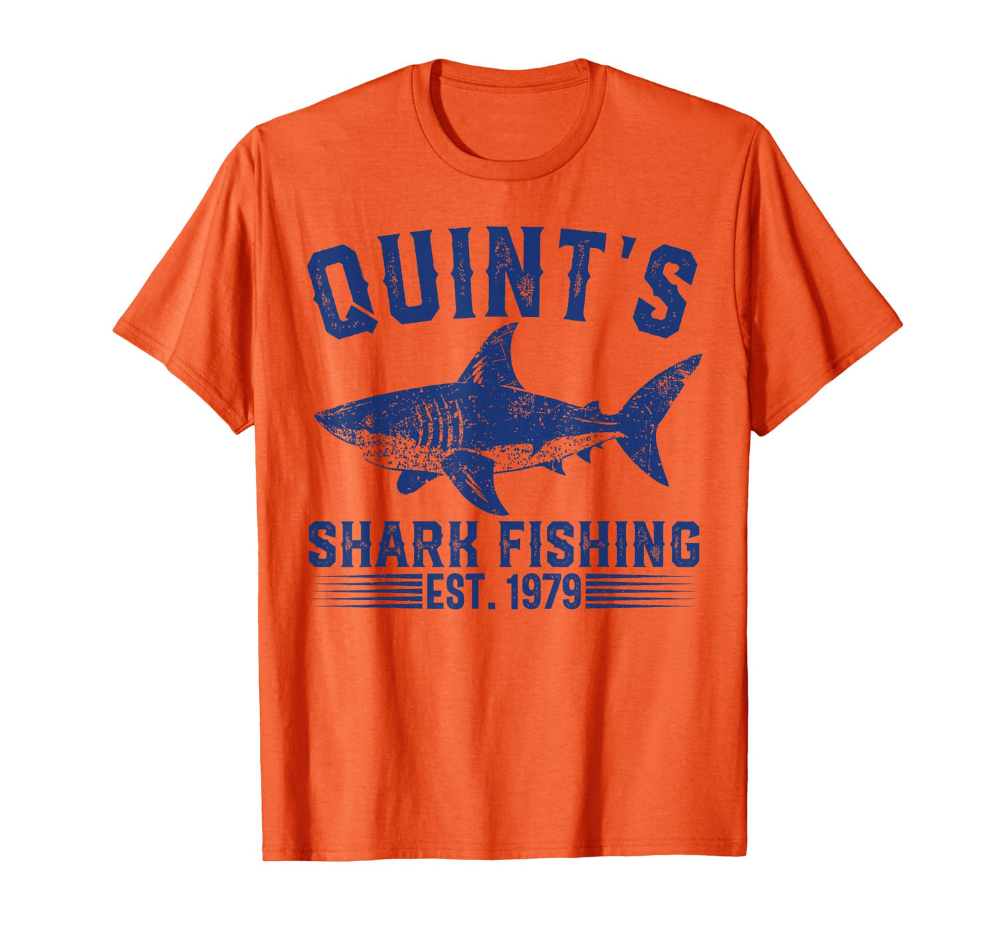 Vintage Quint's Shark Fishing 1979 Retro Fisher Birthday T-Shirt