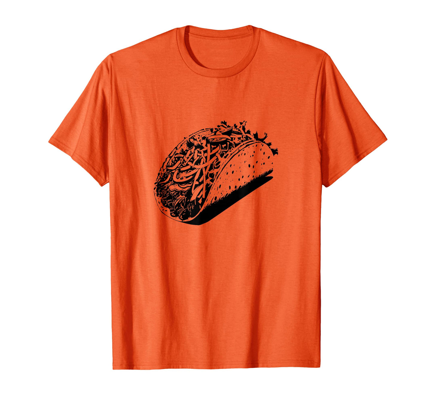 Minimalist Taco Graphic Tee – Foodie Streetwear, Bold Black T-Shirt