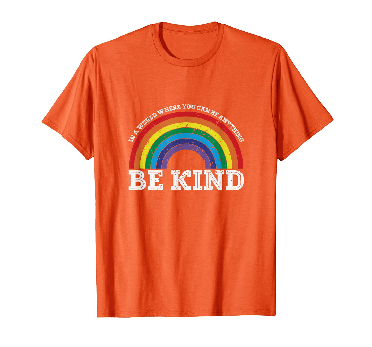 Pink Be Kind Rainbow Tee, Antibullying Kindness day Pink T-Shirt