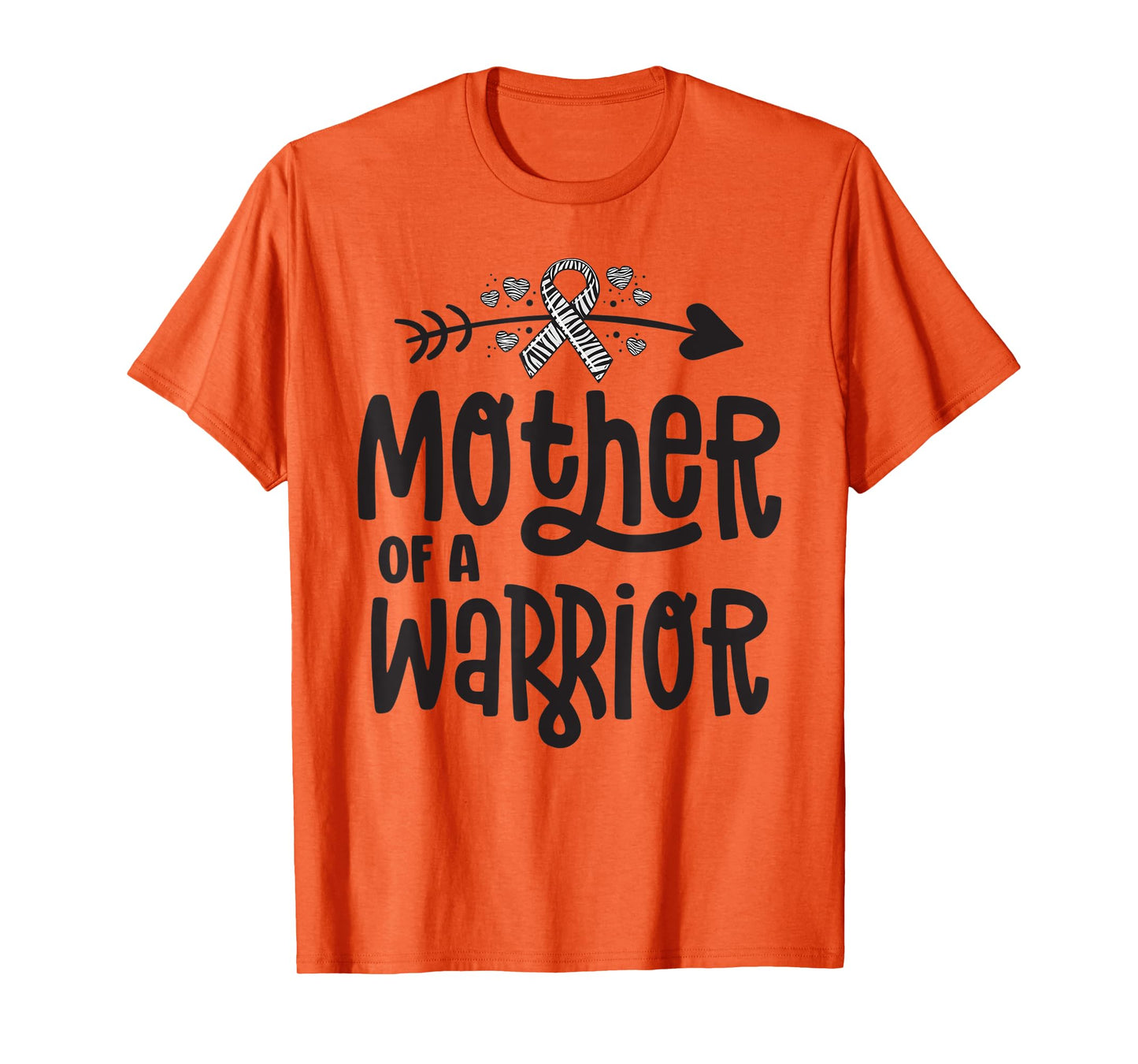 Mother Of A Rare Disease Warrior Awareness Zebra Ribbon Mom T-Shirt