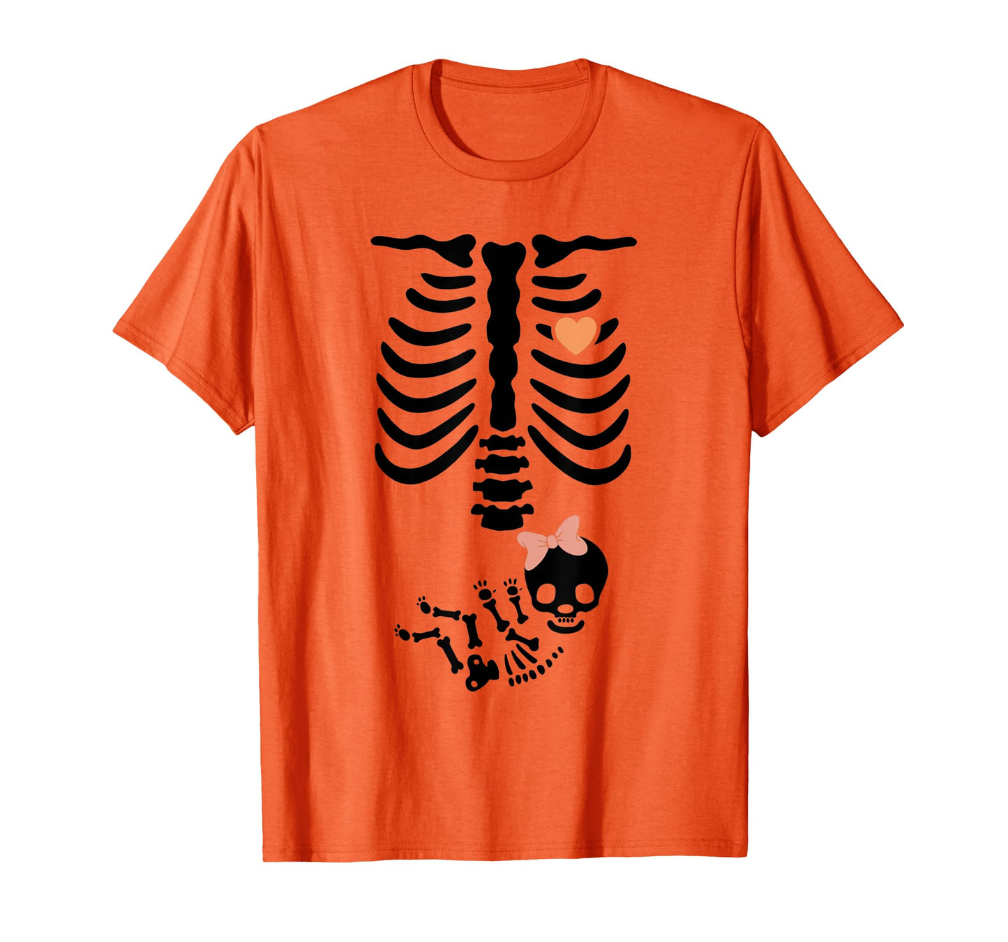 Baby Shower Skeleton Halloween Pregnancy Annoucement Girls T-Shirt