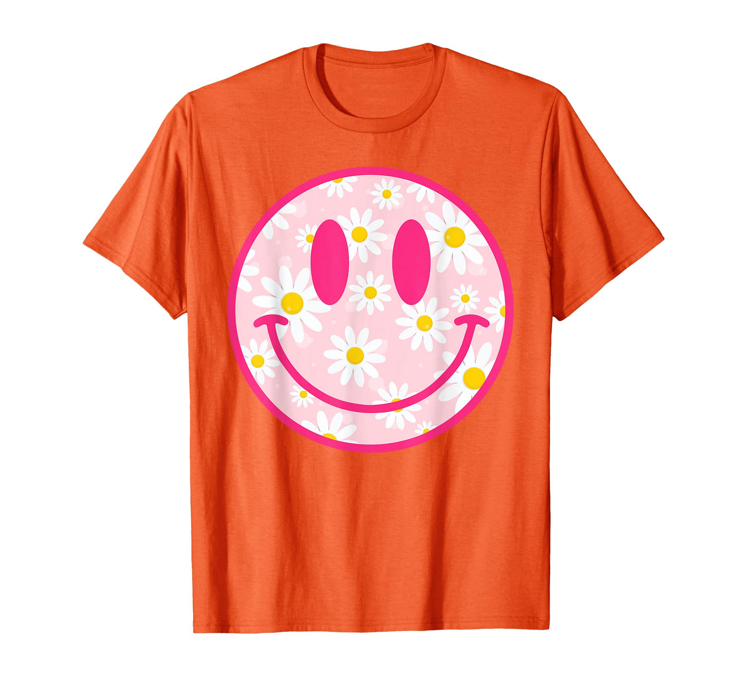 Happy Face Daisy Flower Shirt Preppy Aesthetic Smile Face T-Shirt