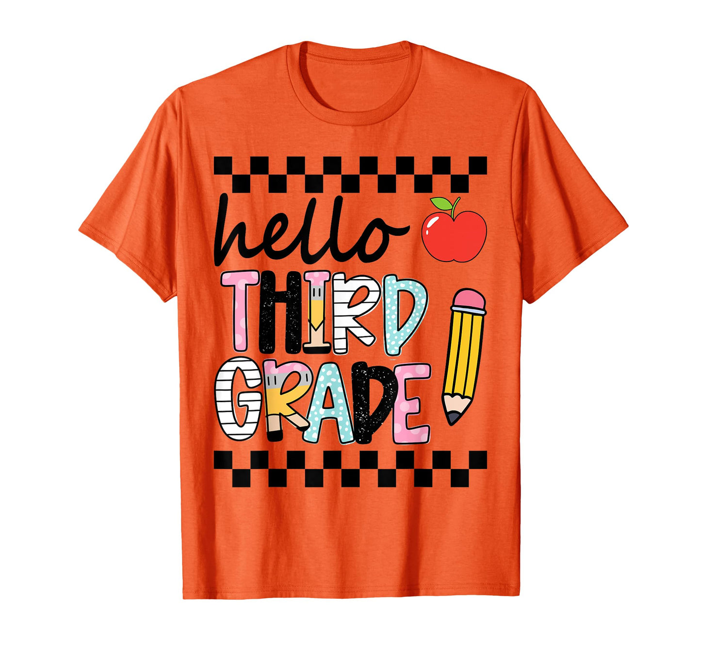 Hello Third Grade Team 3rd Grade Back to School Teacher Kids T-Shirt