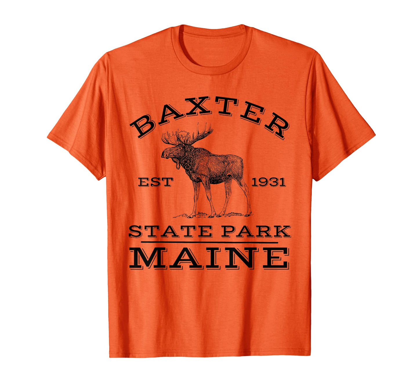 Baxter State Park Maine Moose Hike Outdoors T-Shirt