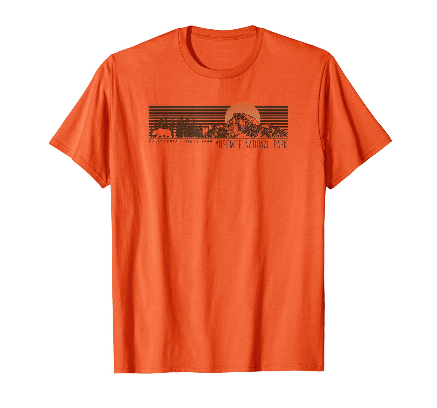 Retro Yosemite National Park Half Dome T-Shirt