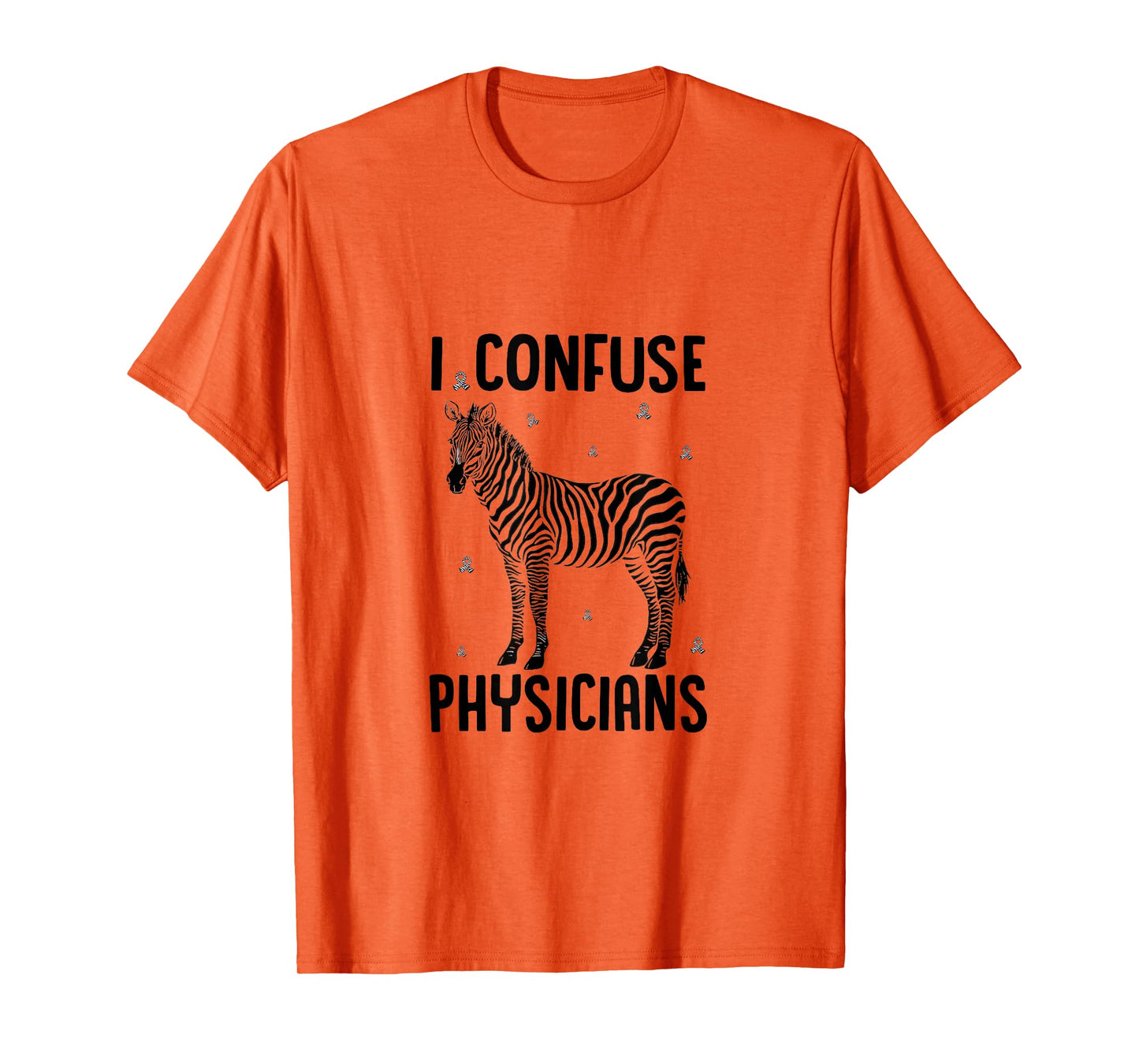 I Confuse Physicians Rare Disease Awareness Zebra Ribbon T-Shirt