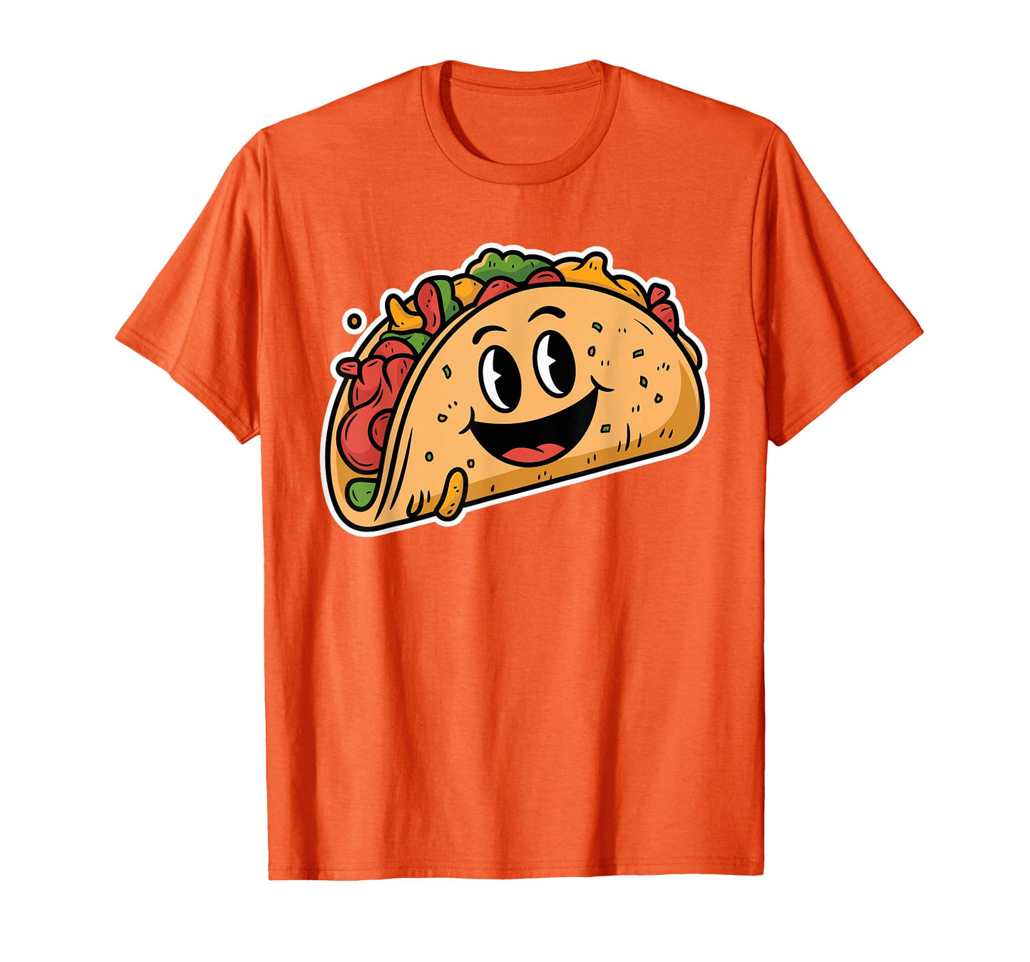 Cute Smiling Taco Cartoon T-Shirt