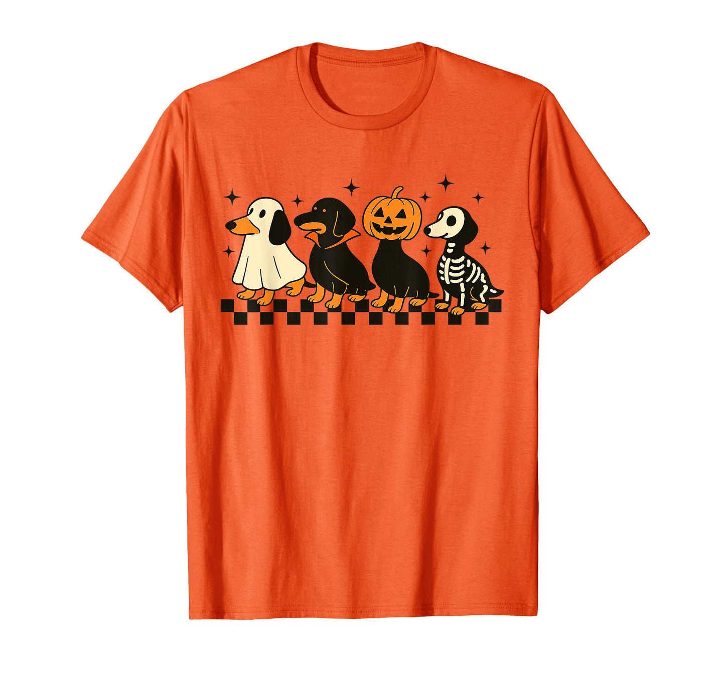 Spooky Wiener Dachshund Ghost Halloween Weenie Dog T-Shirt
