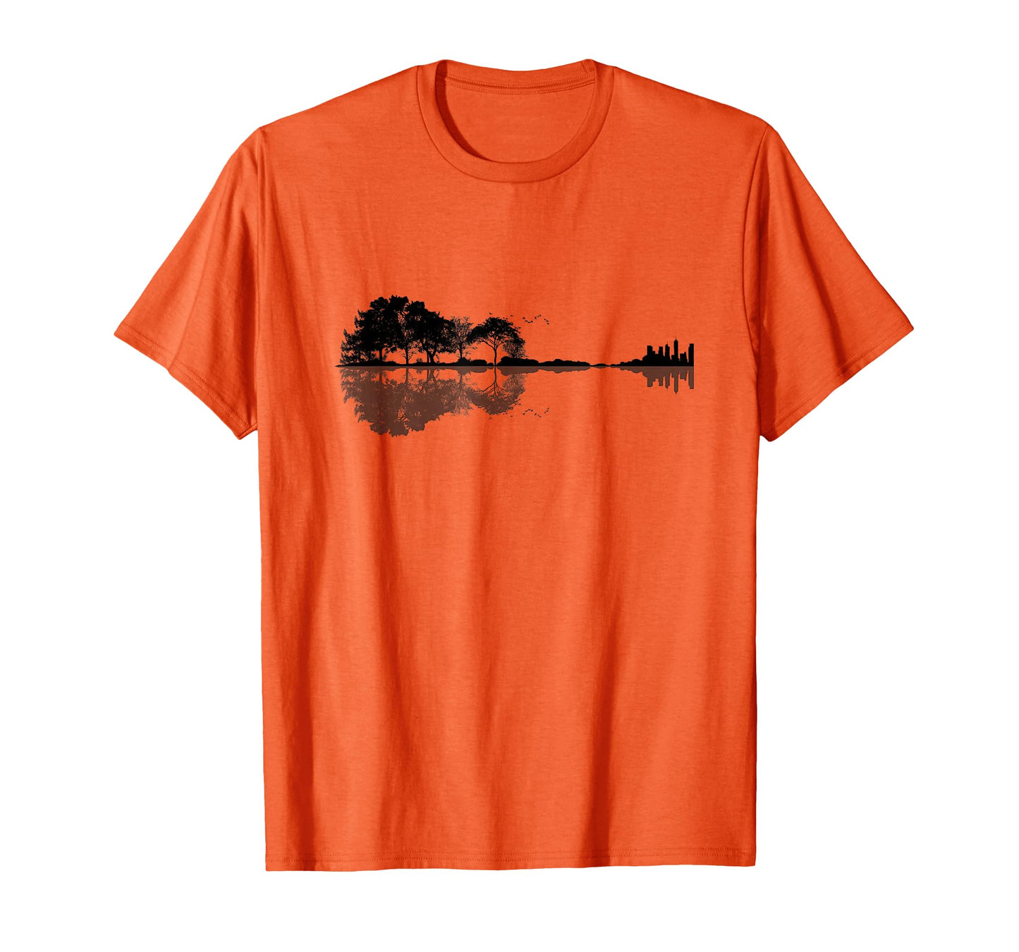 Acoustic Guitar Nature Forest Music Bass Guitarist Men Women T-Shirt