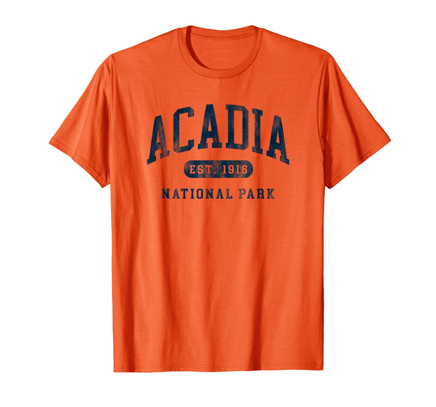 Retro Acadia National Park Maine Est 1916 Mens Womens Hiking T-Shirt