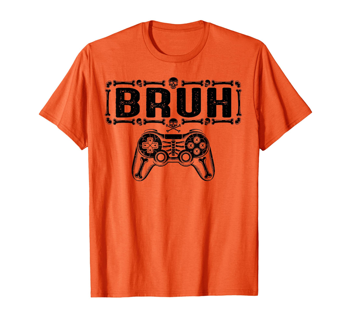Funny Skeleton Video Game Halloween Gaming Gamer Boys Men T-Shirt