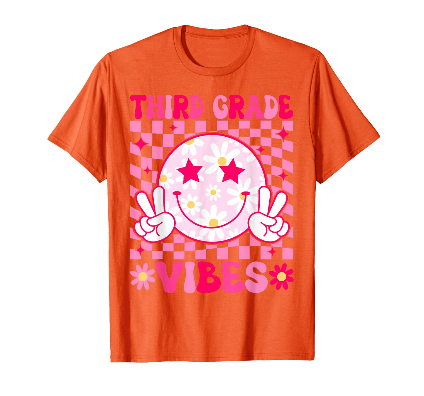 Third Grade Vibes Back To School 3rd Grade Teacher Students T-Shirt