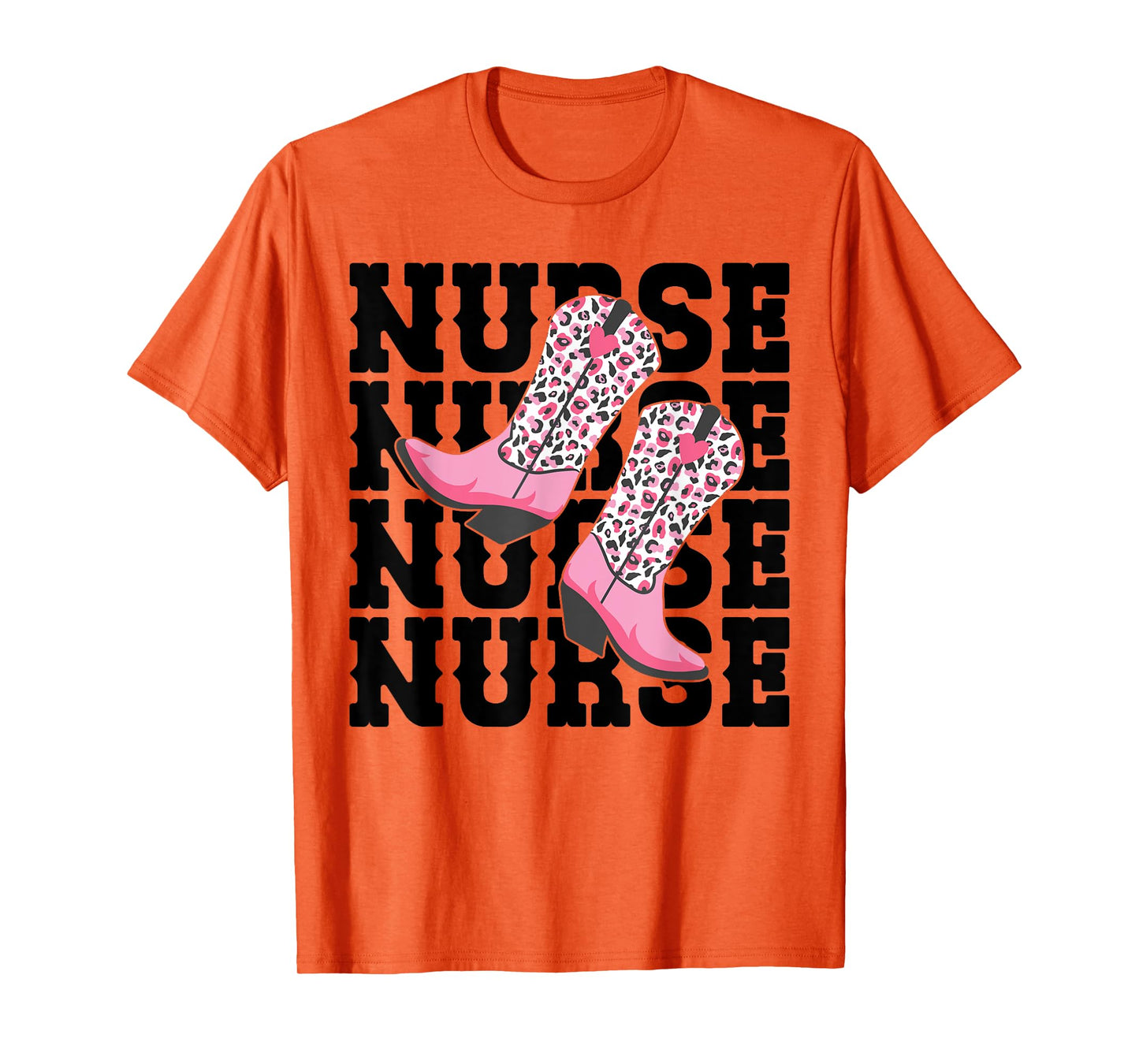 Funny Nurse Week Gifts Nurse Cowgirl Boots RN Nurse & LPN T-Shirt