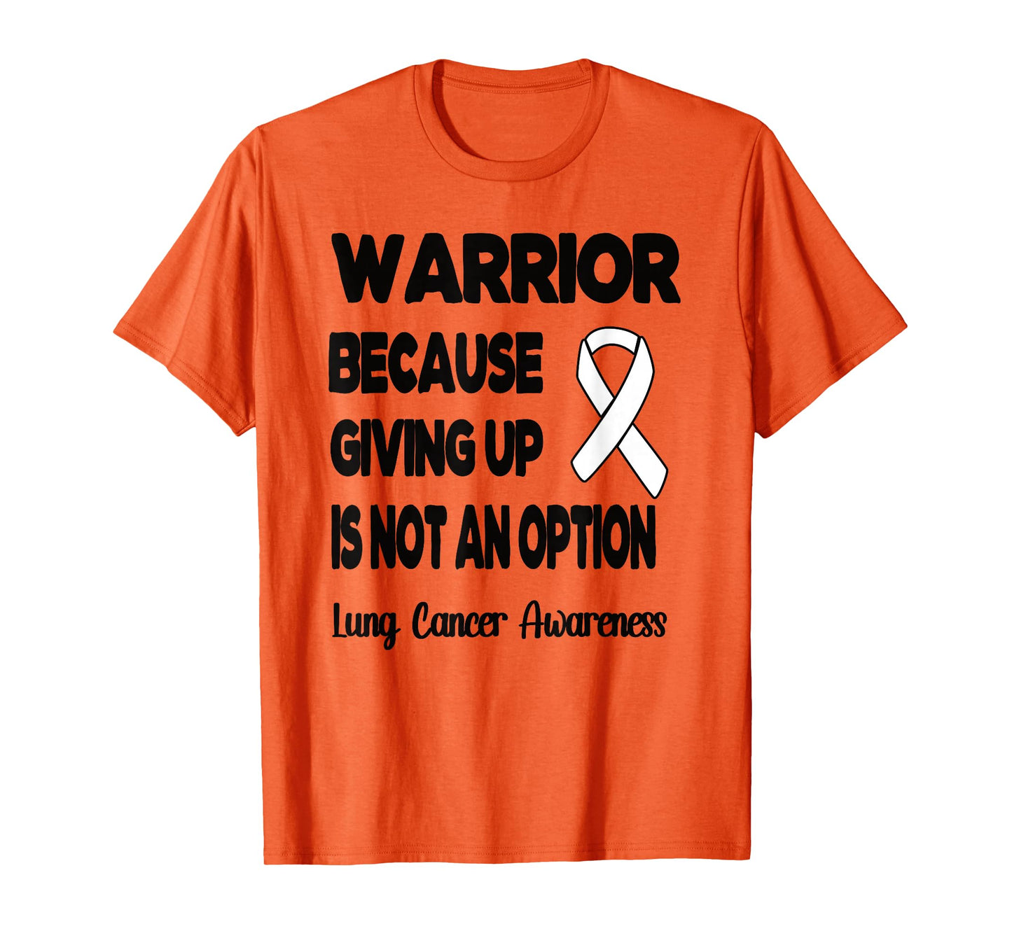 Lung Cancer Warrior White Ribbon Lung Cancer Fighter T-Shirt