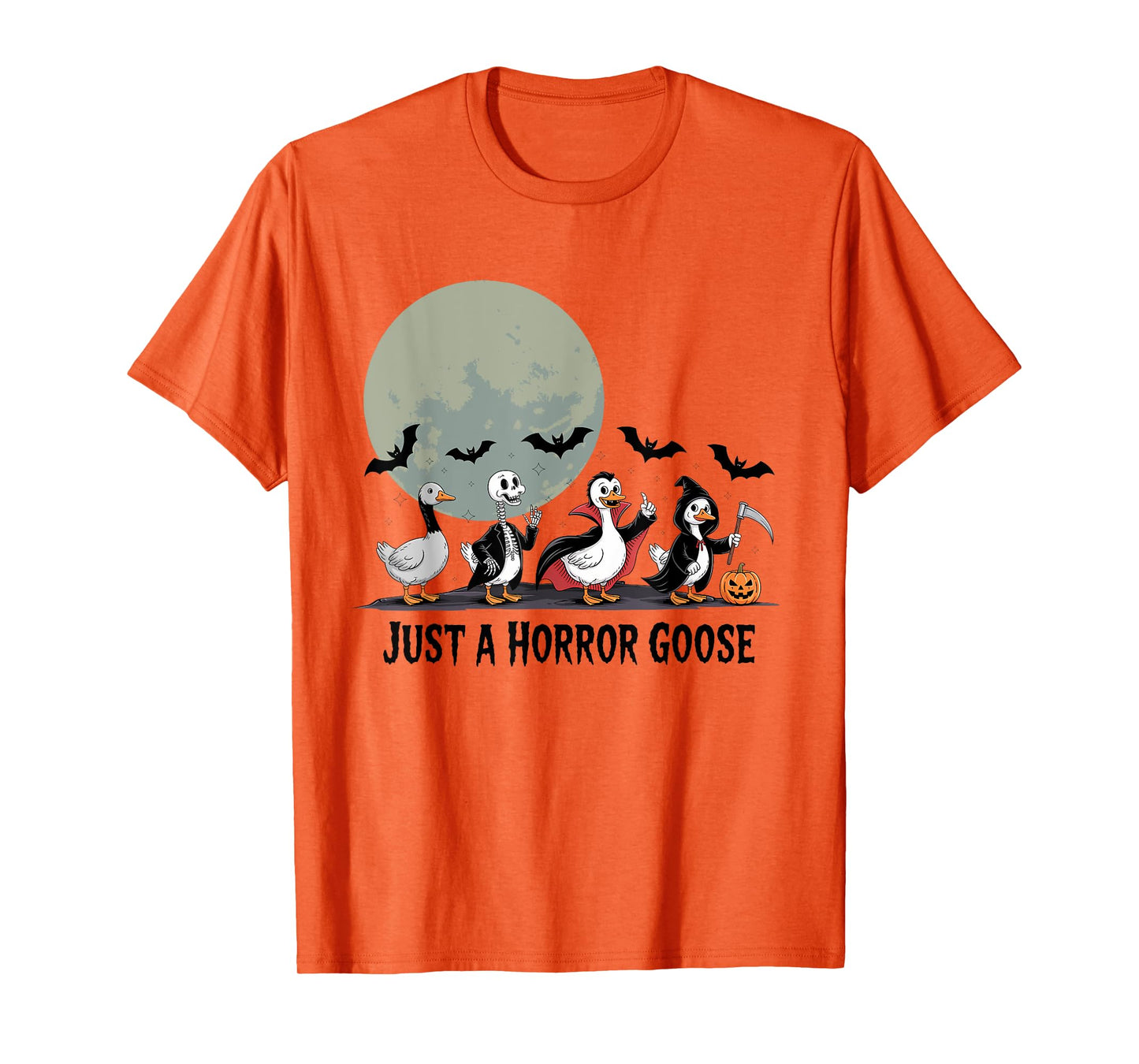 Just A Horror Goose Halloween T-Shirt