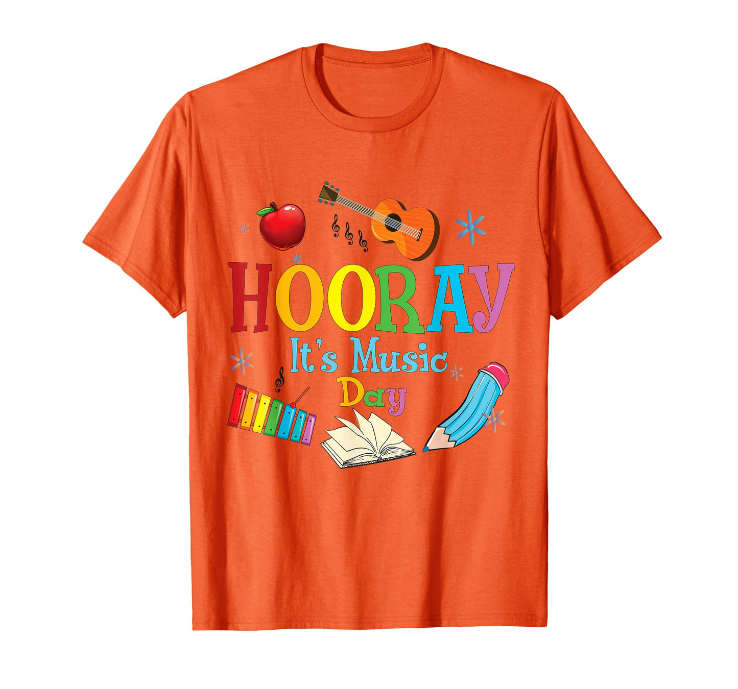 Hooray It's Music Day Music Teacher Back To School T-Shirt for Men Women Girls Kids