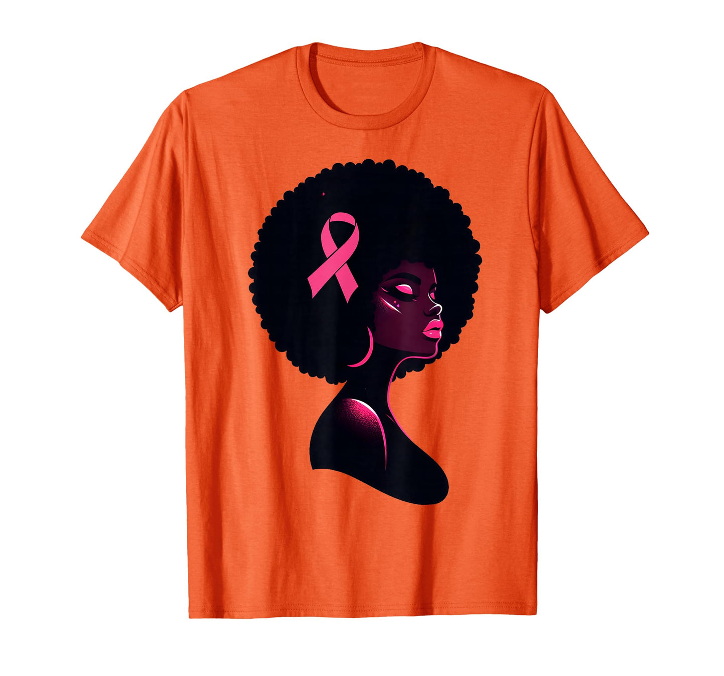 Breast Cancer Black African American Women Support Pink T-Shirt
