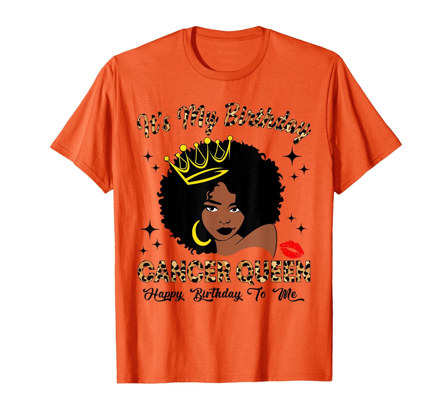 It's My Birthday Cancer Queen African American Women T-Shirt