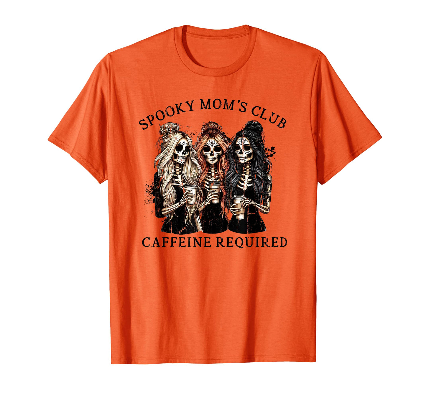 Spooky Mom's Club Caffeine Required T-Shirt