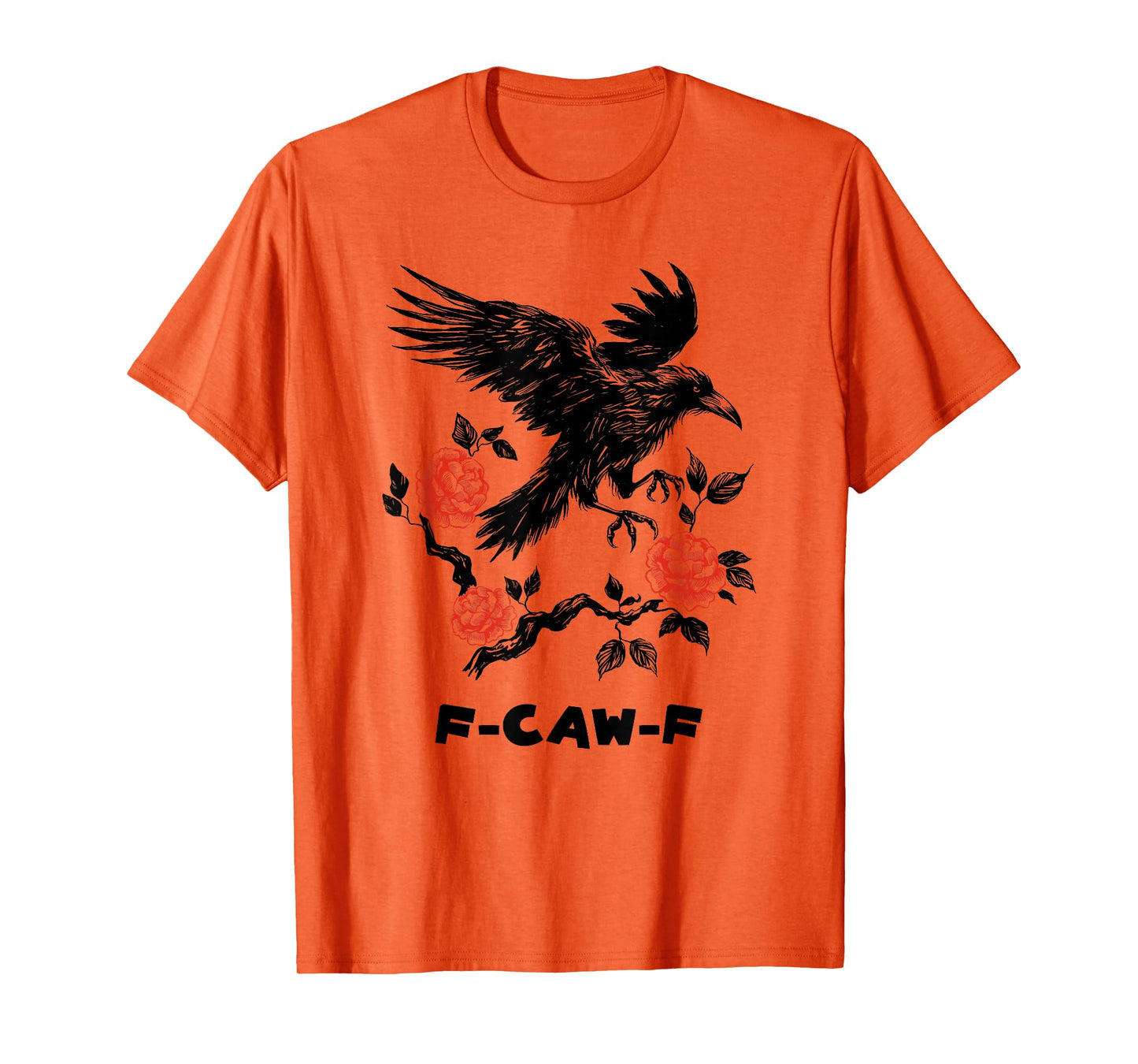 F-CAW-F Crow Japanese Style Art Adult Humor T-Shirt
