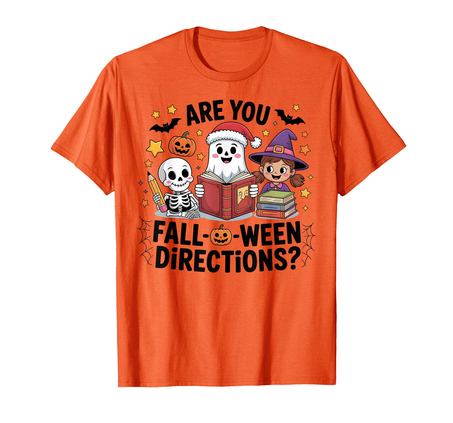 are You Fall O Ween Directions Funny Halloween Teacher Joke T-Shirt
