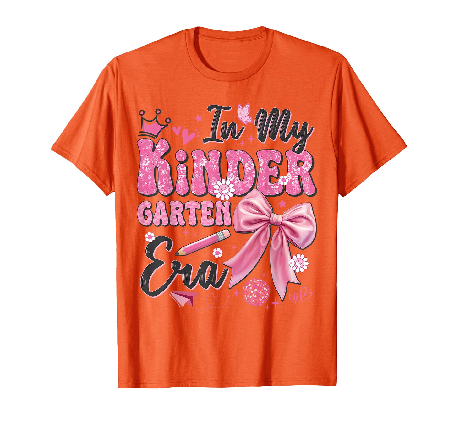 In My Kindergarten Era Coquette Back To School Teacher Girl T-Shirt
