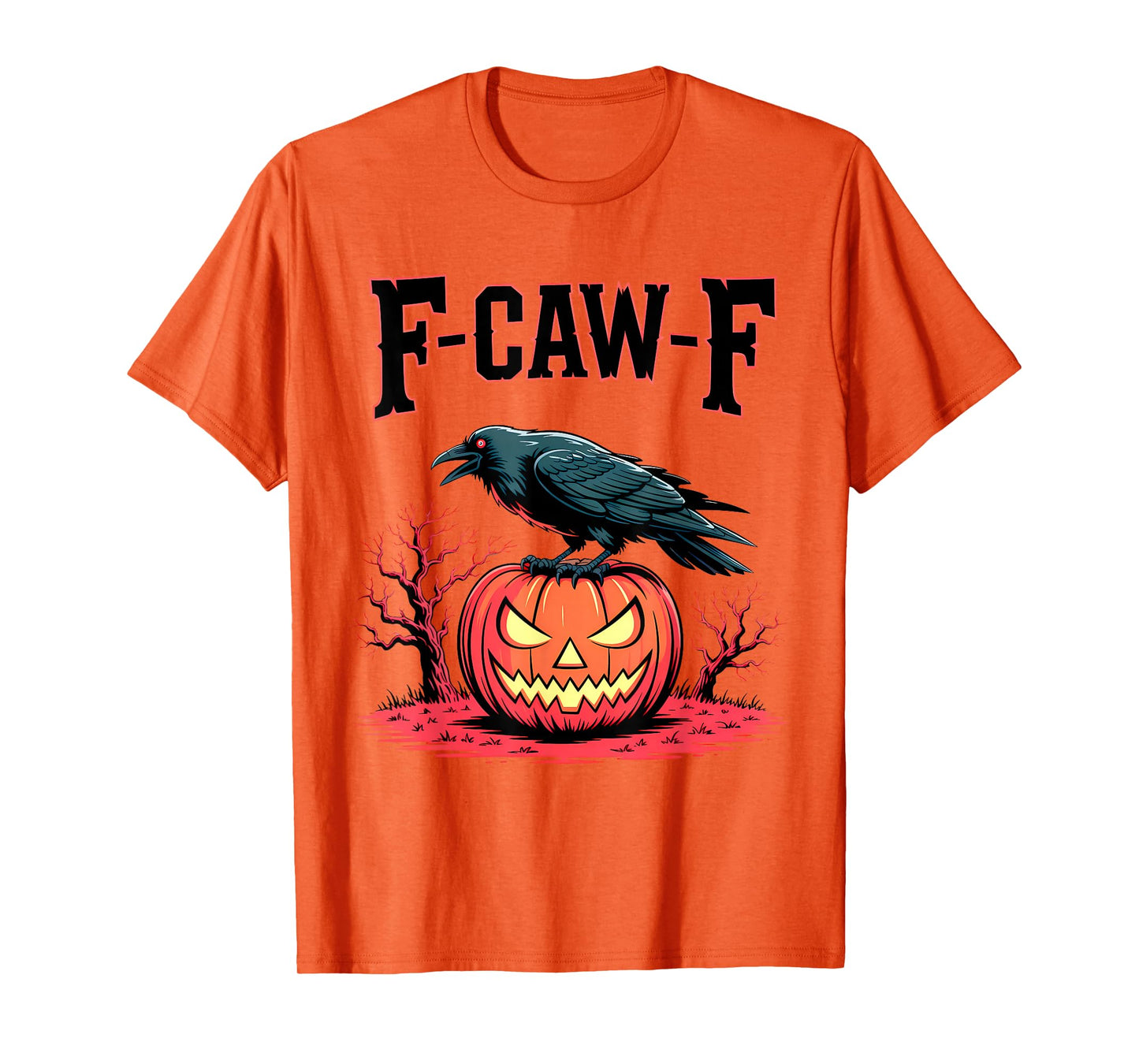 Funny Crow F-CAW-F Gothic Halloween T-Shirt