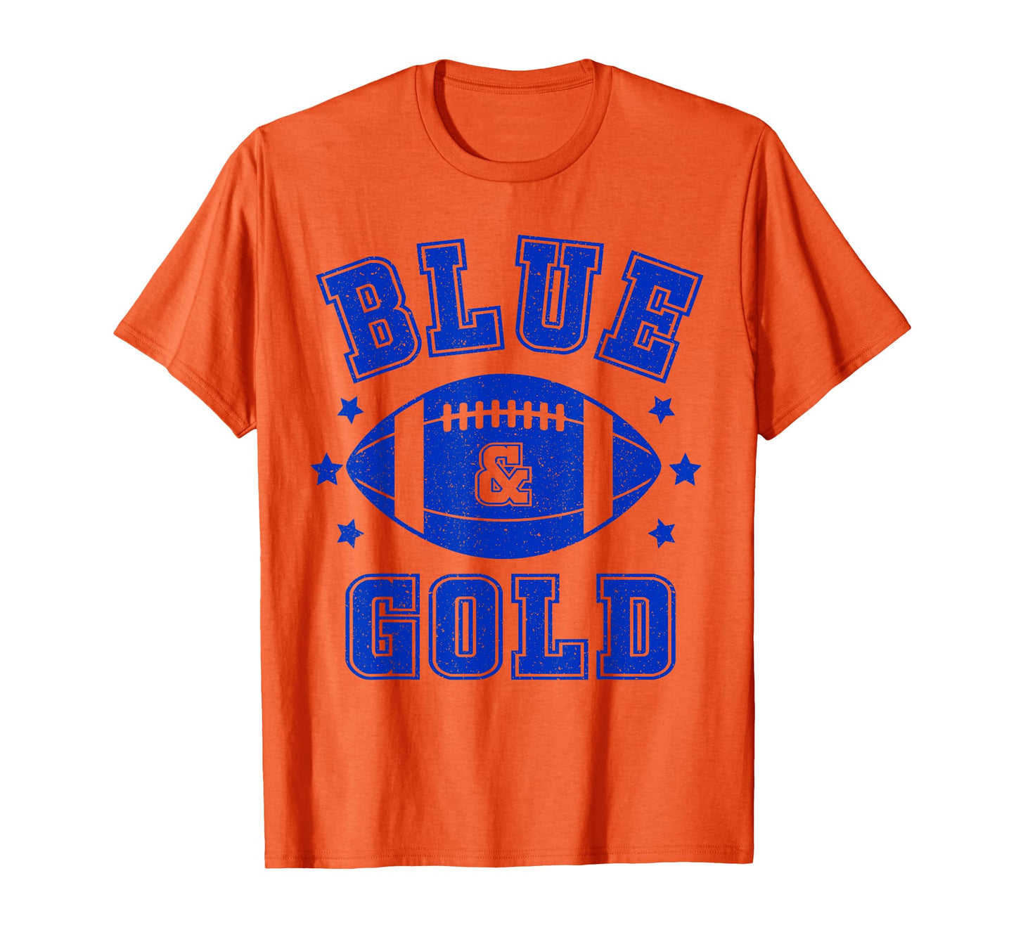 On Gameday Football We Wear Blue And Gold School Spirit T-Shirt