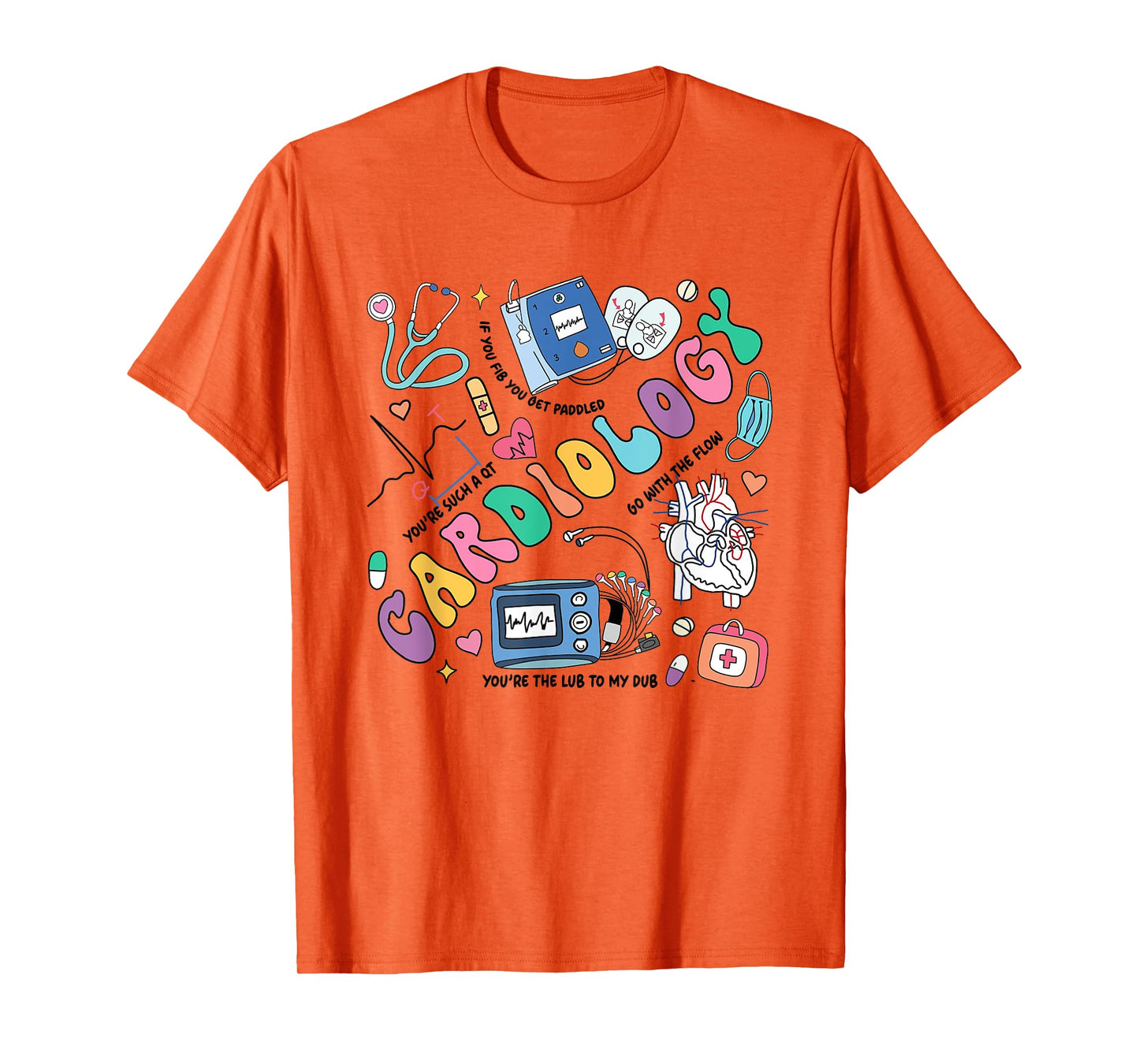 Groovy Cardiology CICU Cardiac Nurse Cardiovascular Nurse T-Shirt
