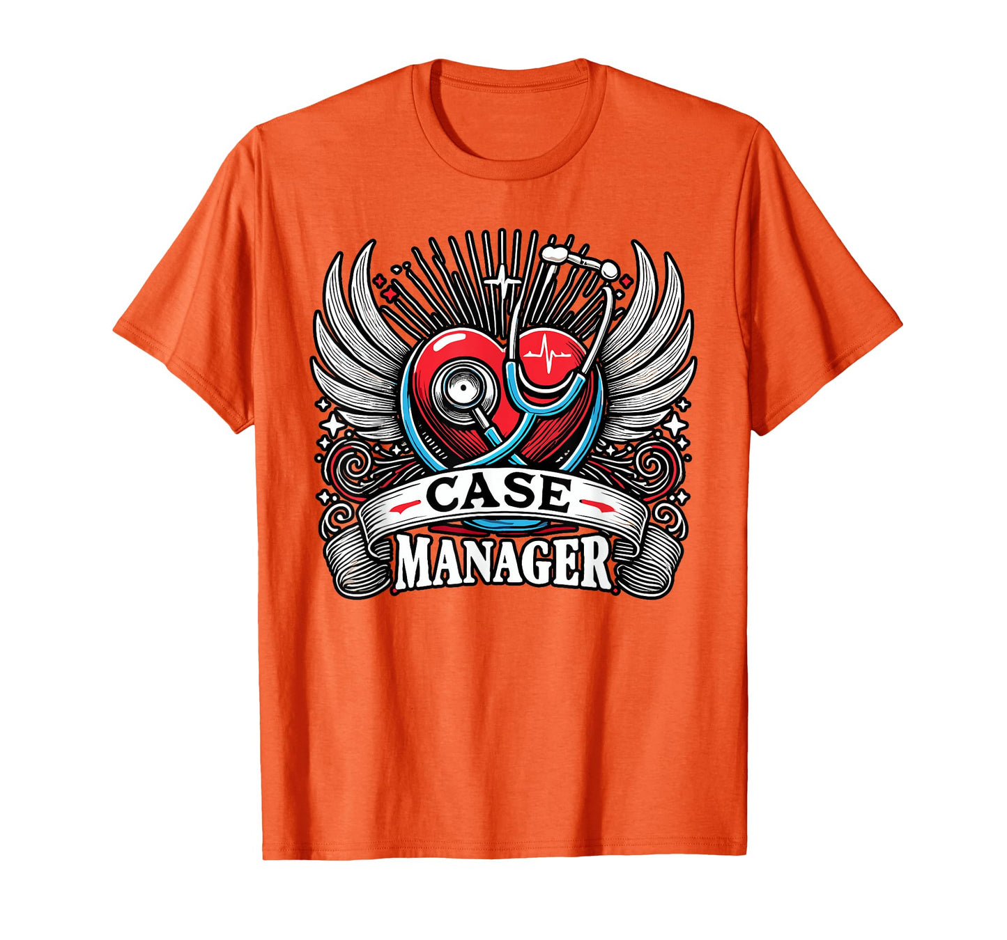 Nurse Case Manager Stethoscope Heart for Nursing RN T-Shirt