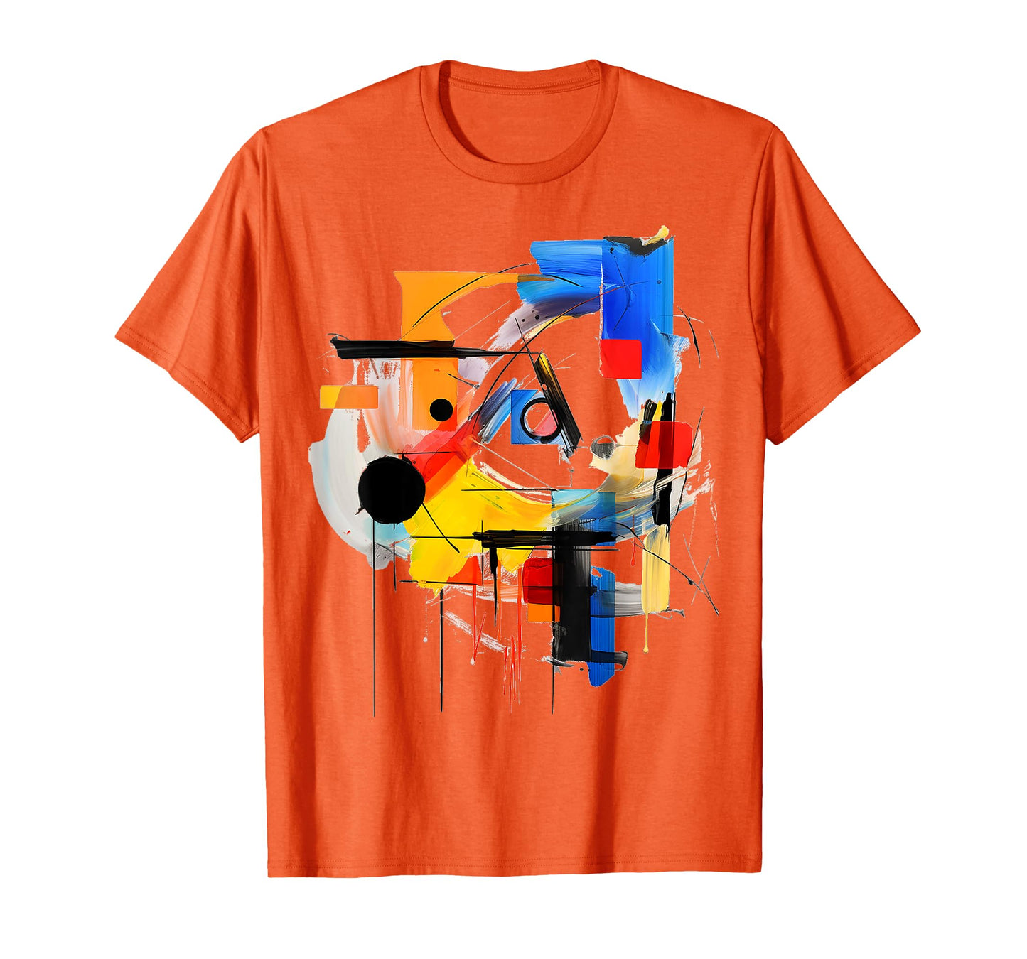 Art Colorful Abstract Geometric Painting Graphic Art T-Shirt