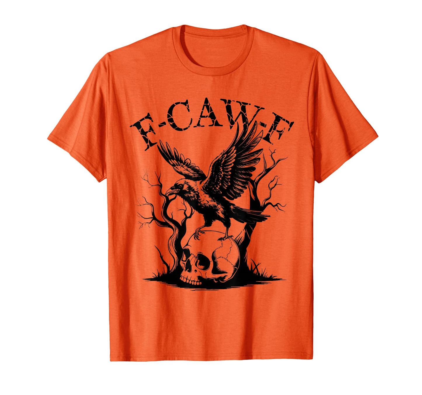 Funny Caw Shirt Black Crow Black Bird Funny Crow Halloween T-Shirt