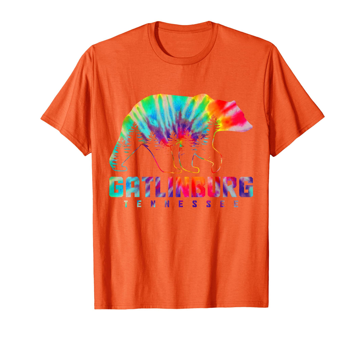 Gatlinburg Tennessee Tie Dye Bear Pride Outdoor Vintage T-Shirt