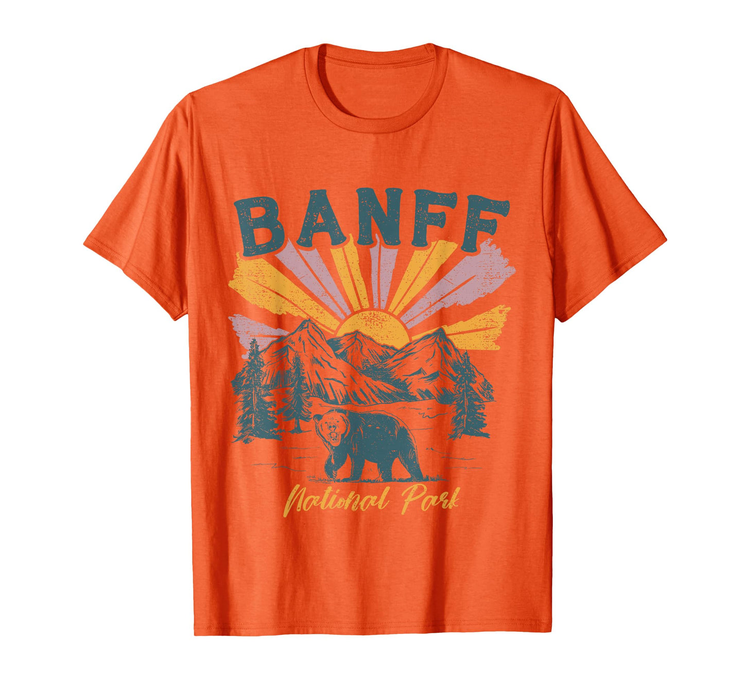 Banff Canadian National Park Retro Souvenir Banff T-Shirt