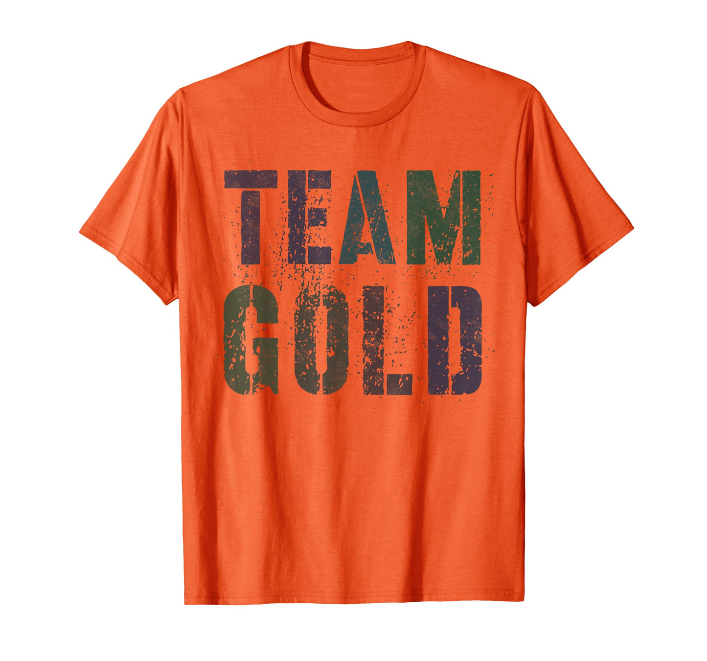 Vintage TEAM GOLD Summer Camp War Game Childhood Cancer T-Shirt for Men Women Kids