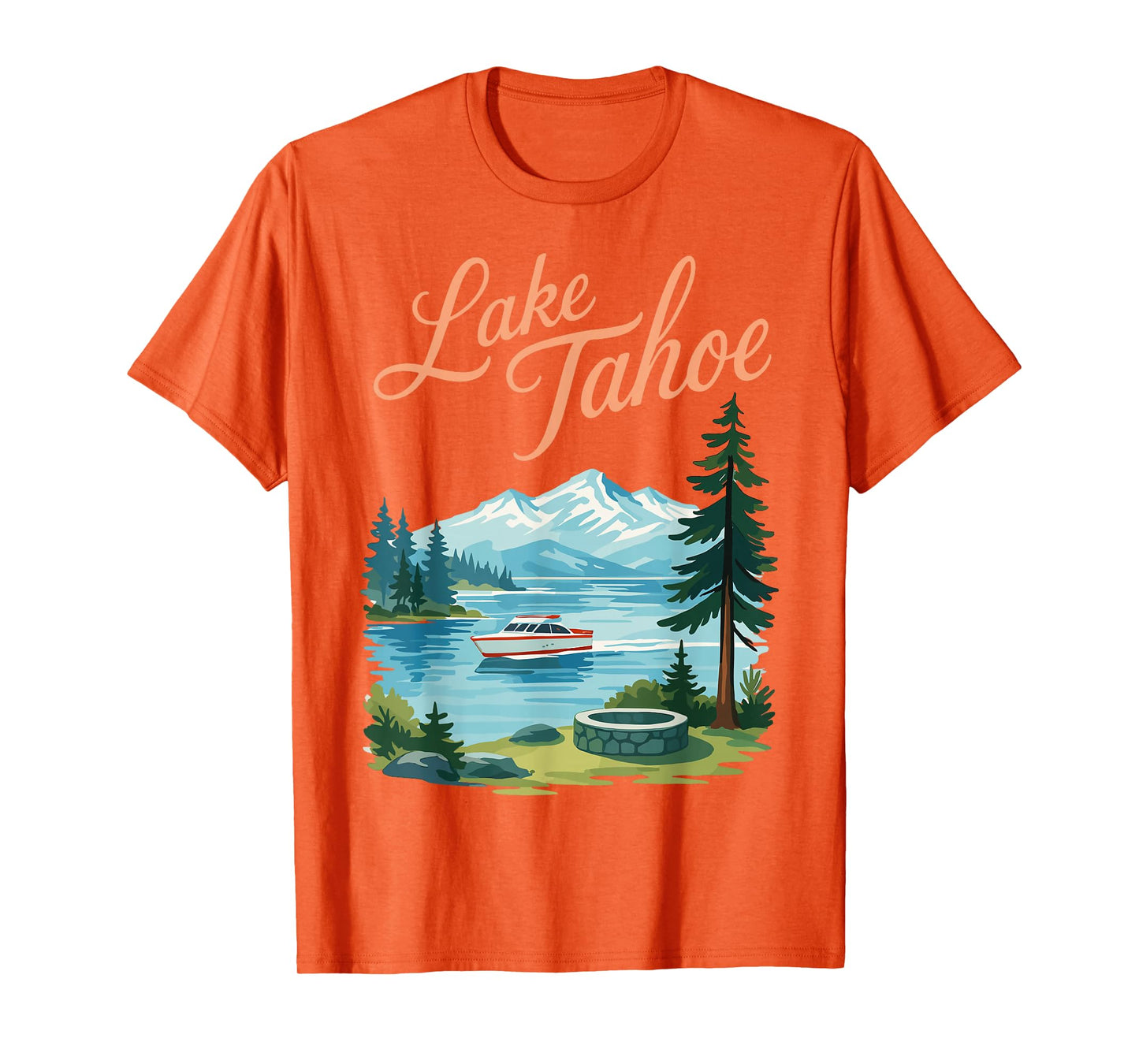 Lake Tahoe California Mountain Lake Adventure Graphic T-Shirt