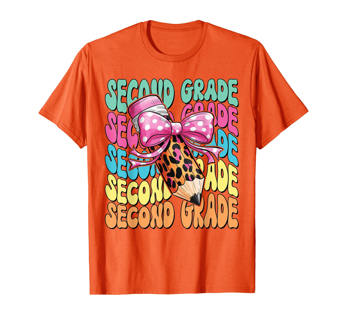 Groovy 2nd Grade Girls Teacher Second Grade Back to School T-Shirt