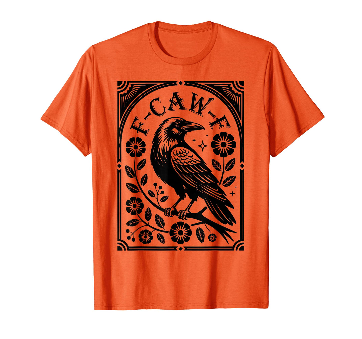 Black Crow, F-Caw-F Funny Black Bird T-Shirt