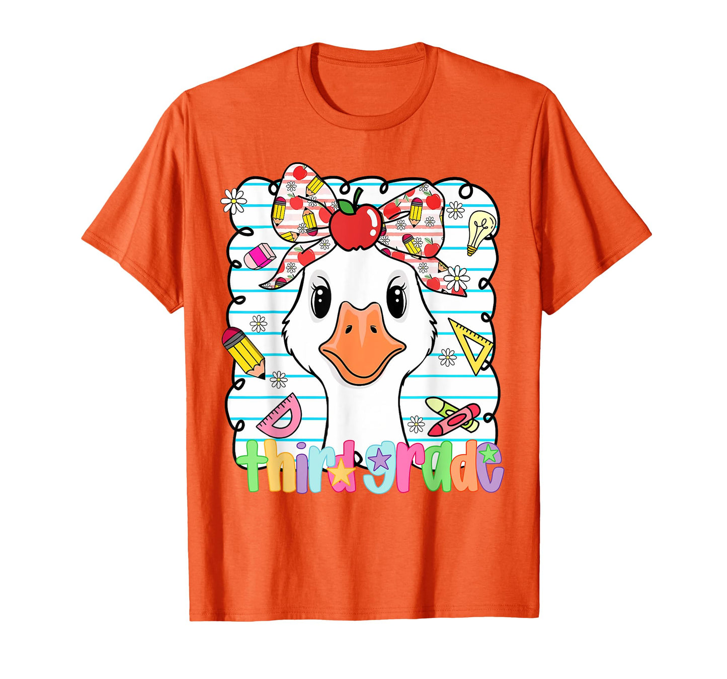 3rd Grade Goose Third Grade First Day Back to School Teacher T-Shirt