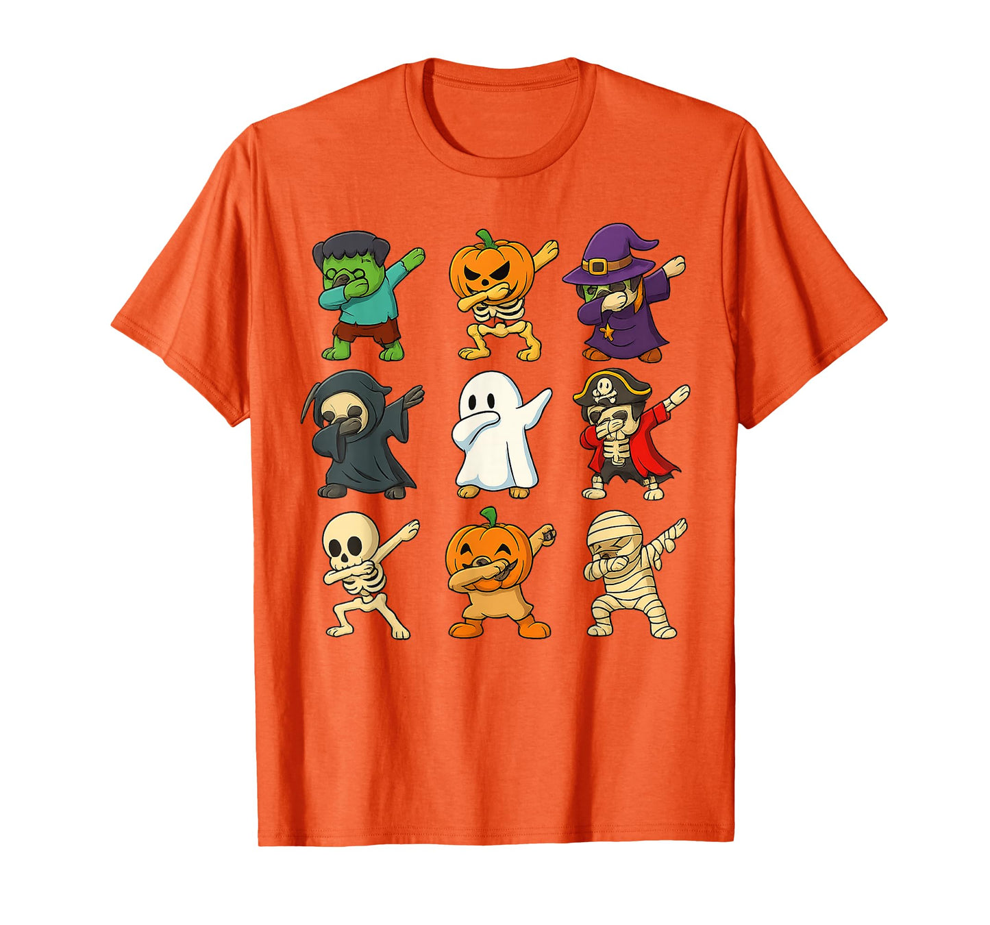 Dabbing Dogs Halloween Skeleton Pumpkin Ghost Dog Lover T-Shirt