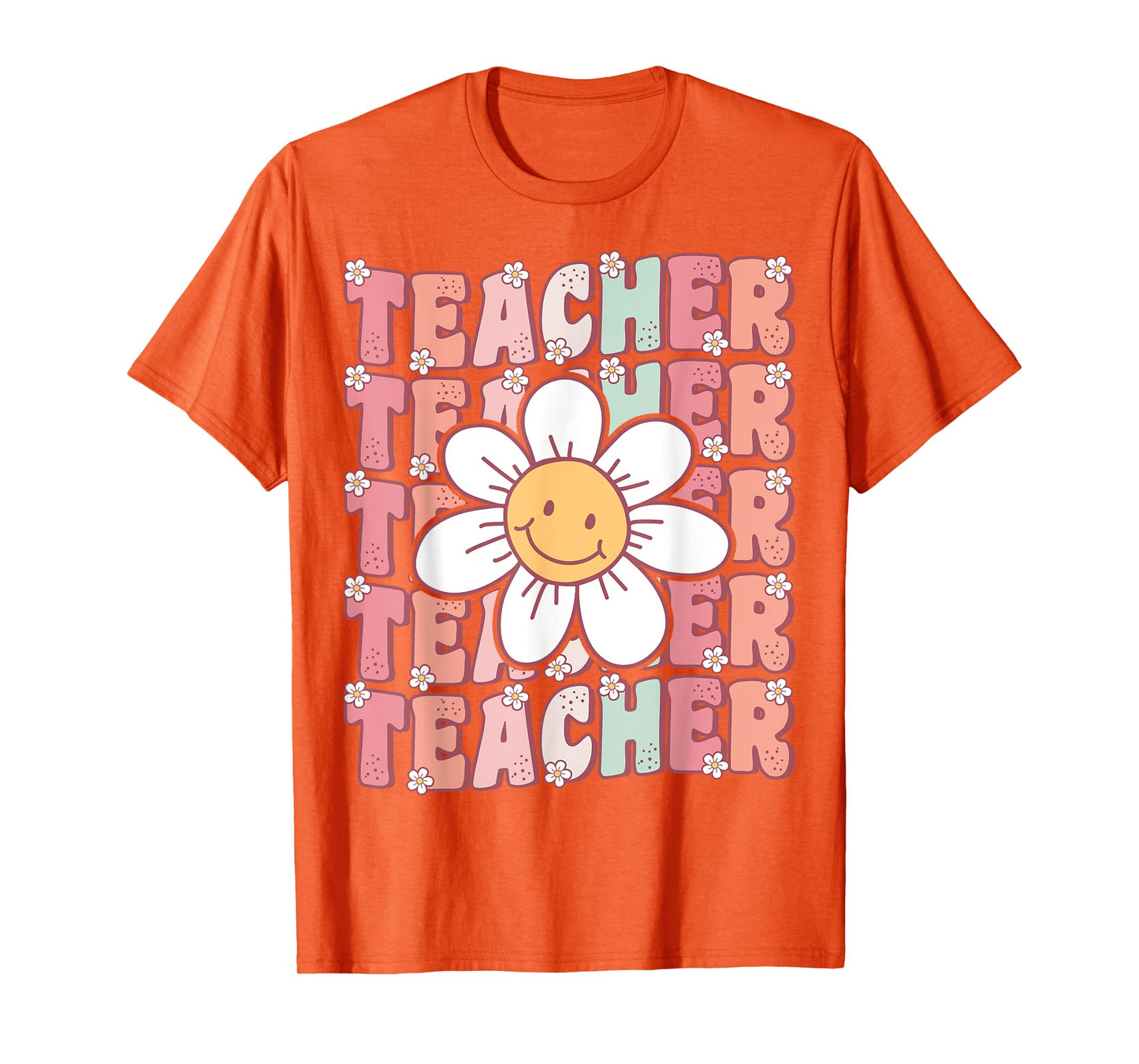 Groovy Teacher Cute 70s Daisy Flower Retro Back to School T-Shirt