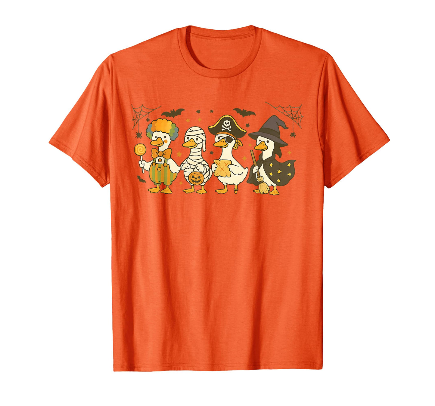 Spooky Goose Halloween Silly Goose Funny Ghost Halloween T-Shirt
