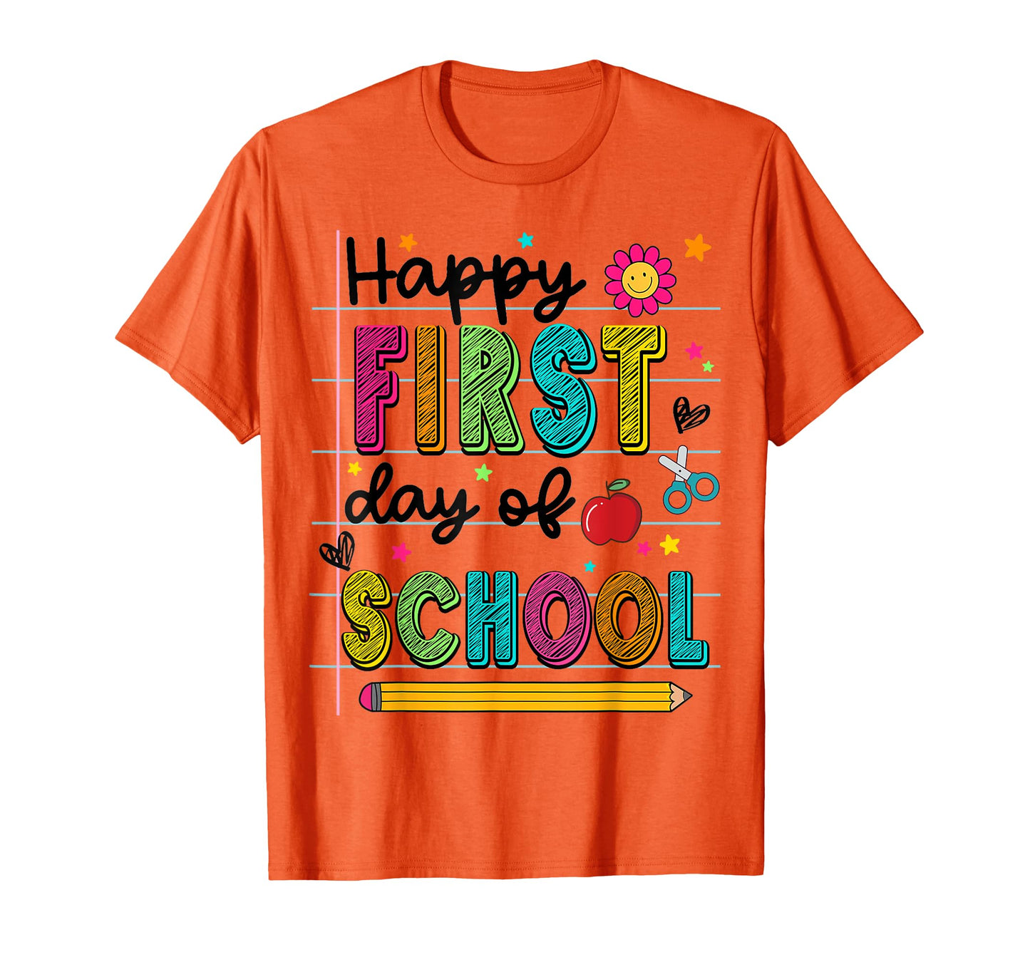 Happy First Day Of Back To School Teacher Toddler Boys Girls T-Shirt