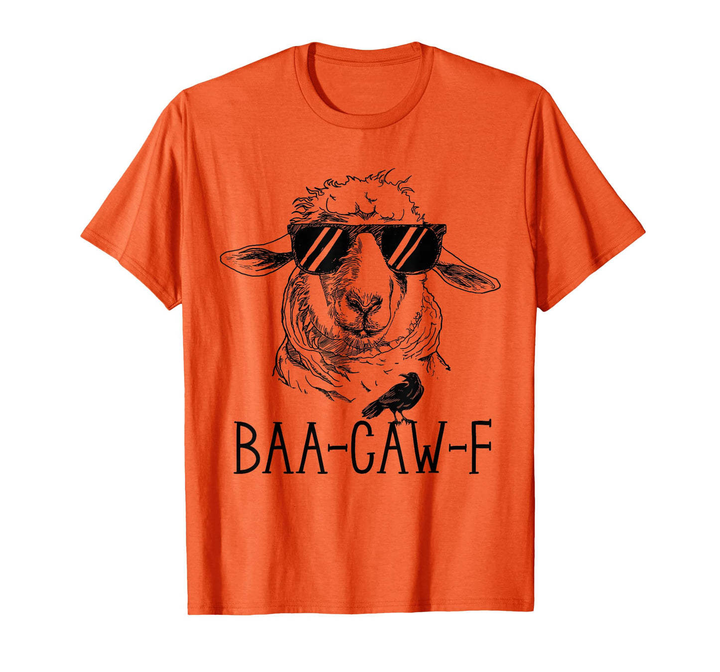 Sheep Baa + Crow Caw Back Off Pun Funny Tee for Introverts T-Shirt