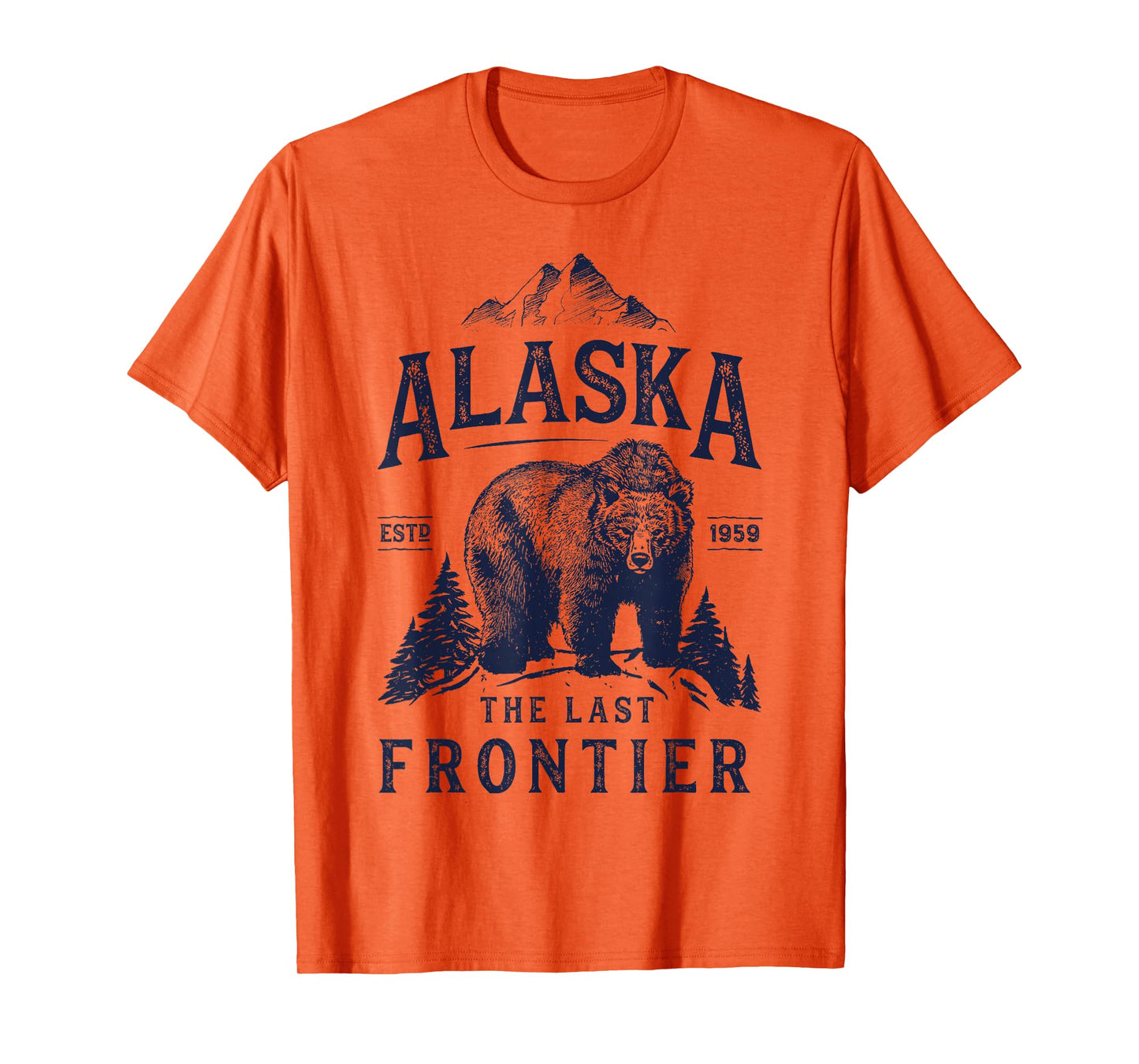 Alaska T Shirt The Last Frontier Bear Home Men Women Gifts T-Shirt