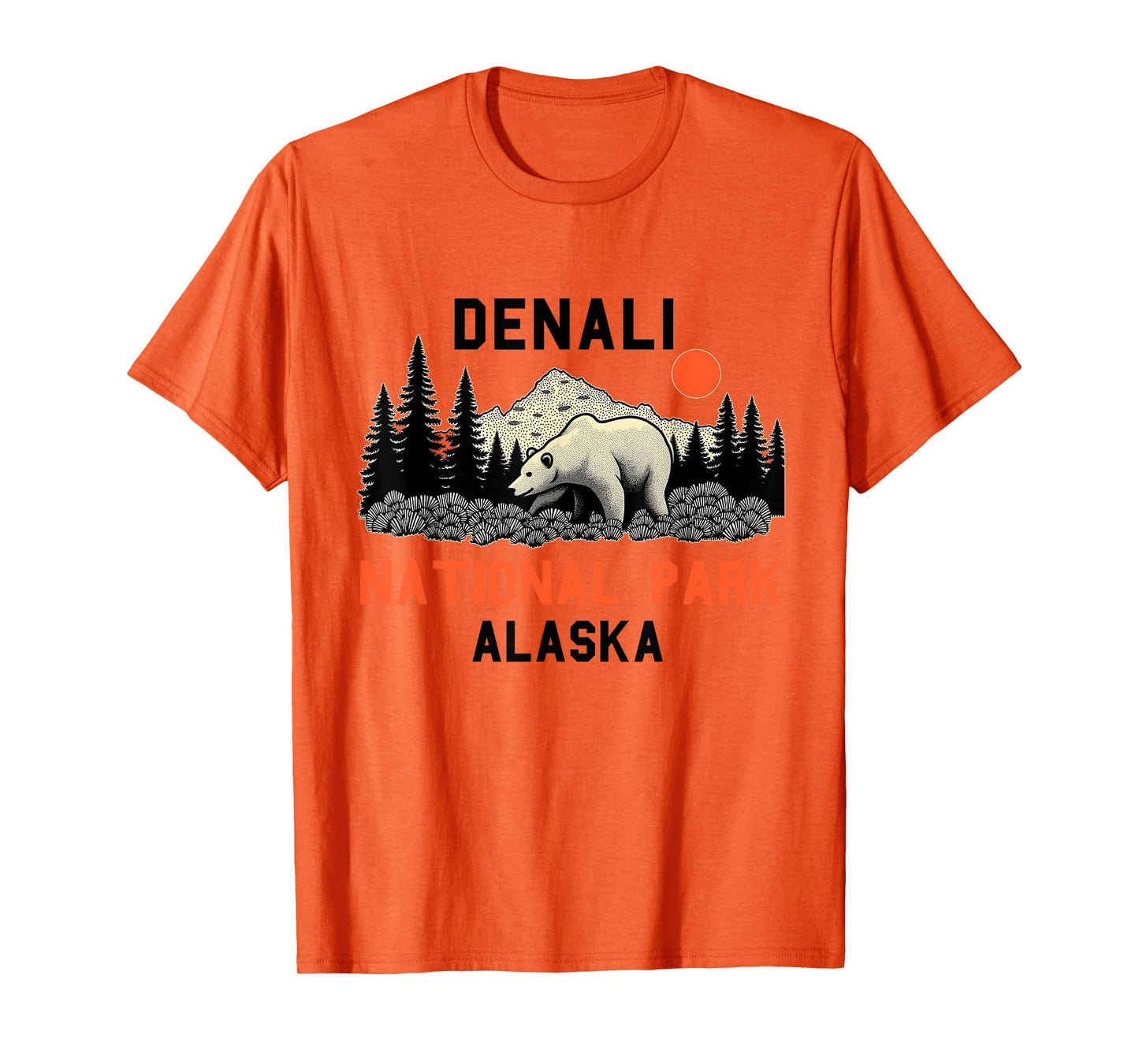 Denali National Park Souvenir Alaska Retro For Men Women T-Shirt