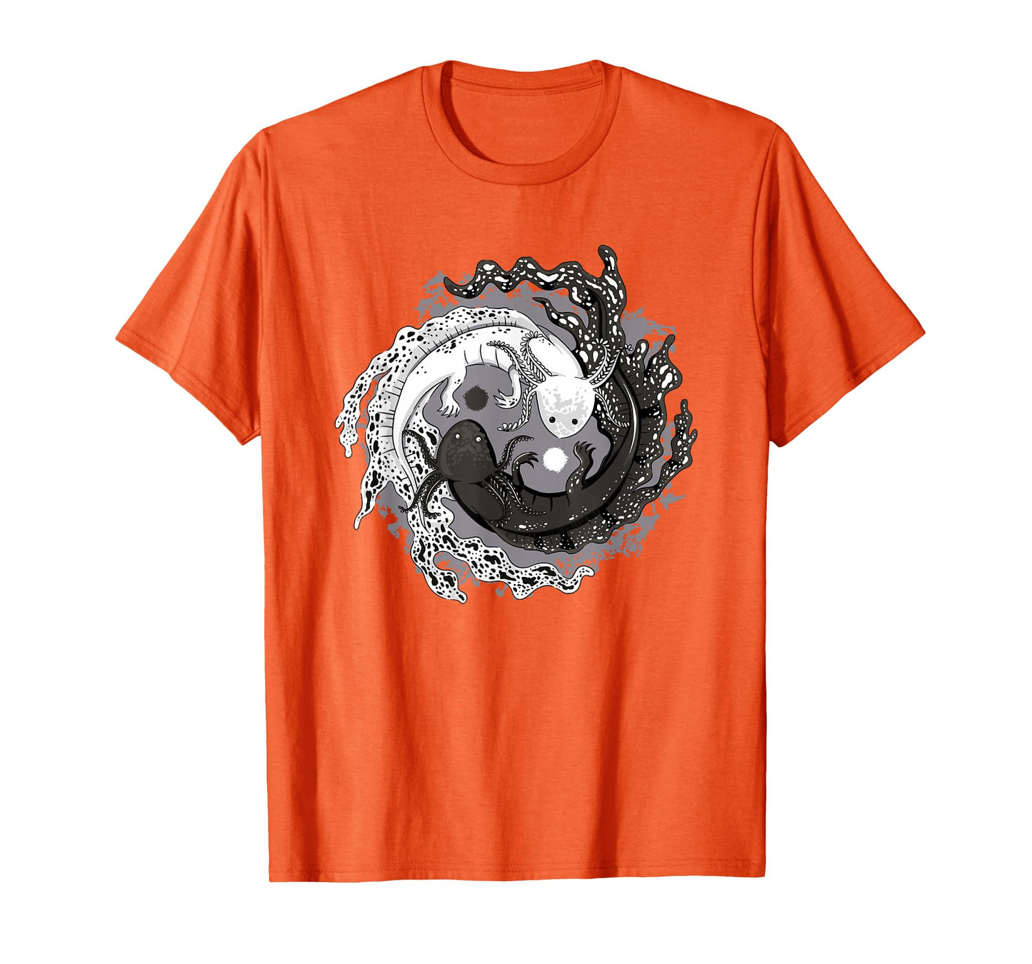 Azolotl Yin Yang Balance Axolotl T-Shirt