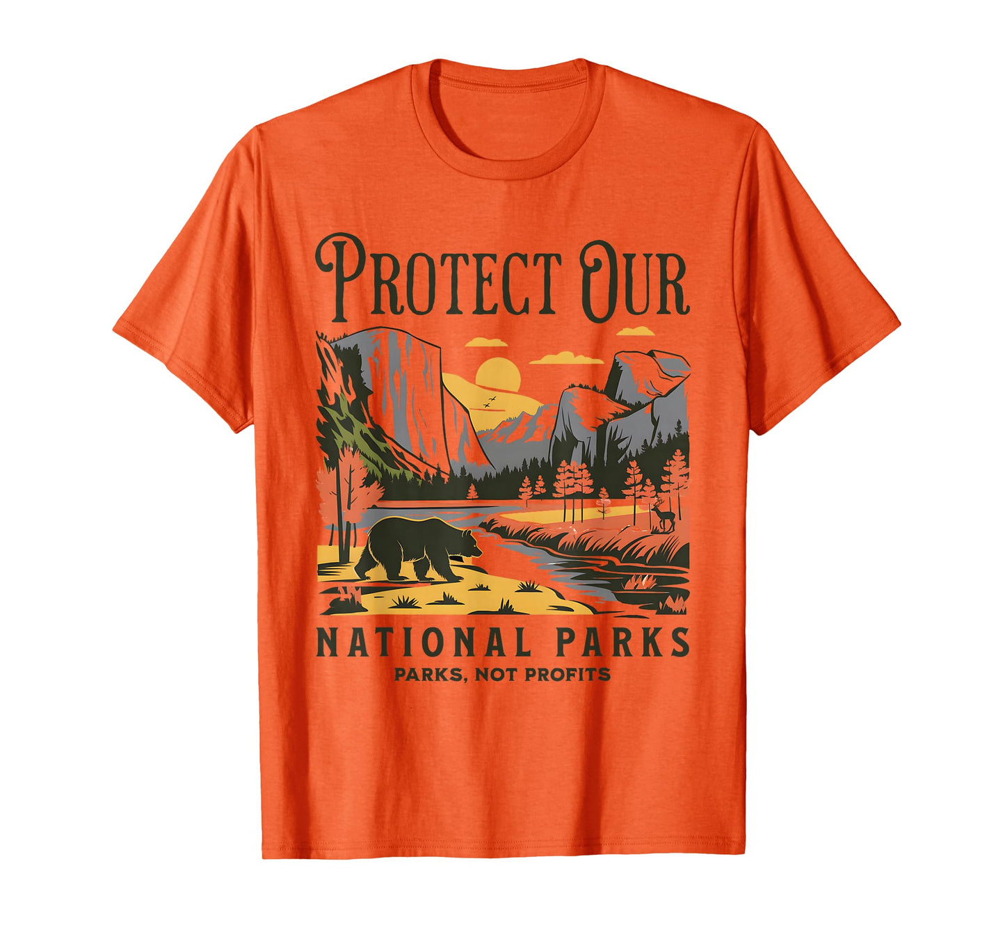 Protect Our National Parks Defund Doge Parks Not Profits T-Shirt